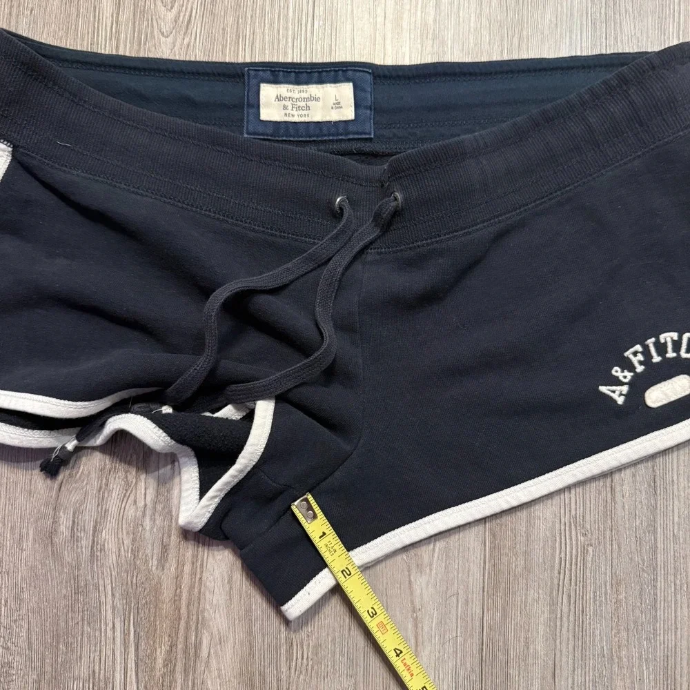 Abercrombie & Fitch Womens Large Y2K Sweat Shorts Navy